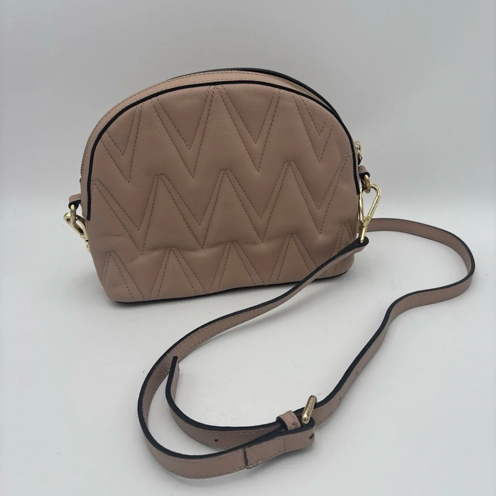 Valentino By Mario Valentino Beige‎ Quilted Crossbody Bag